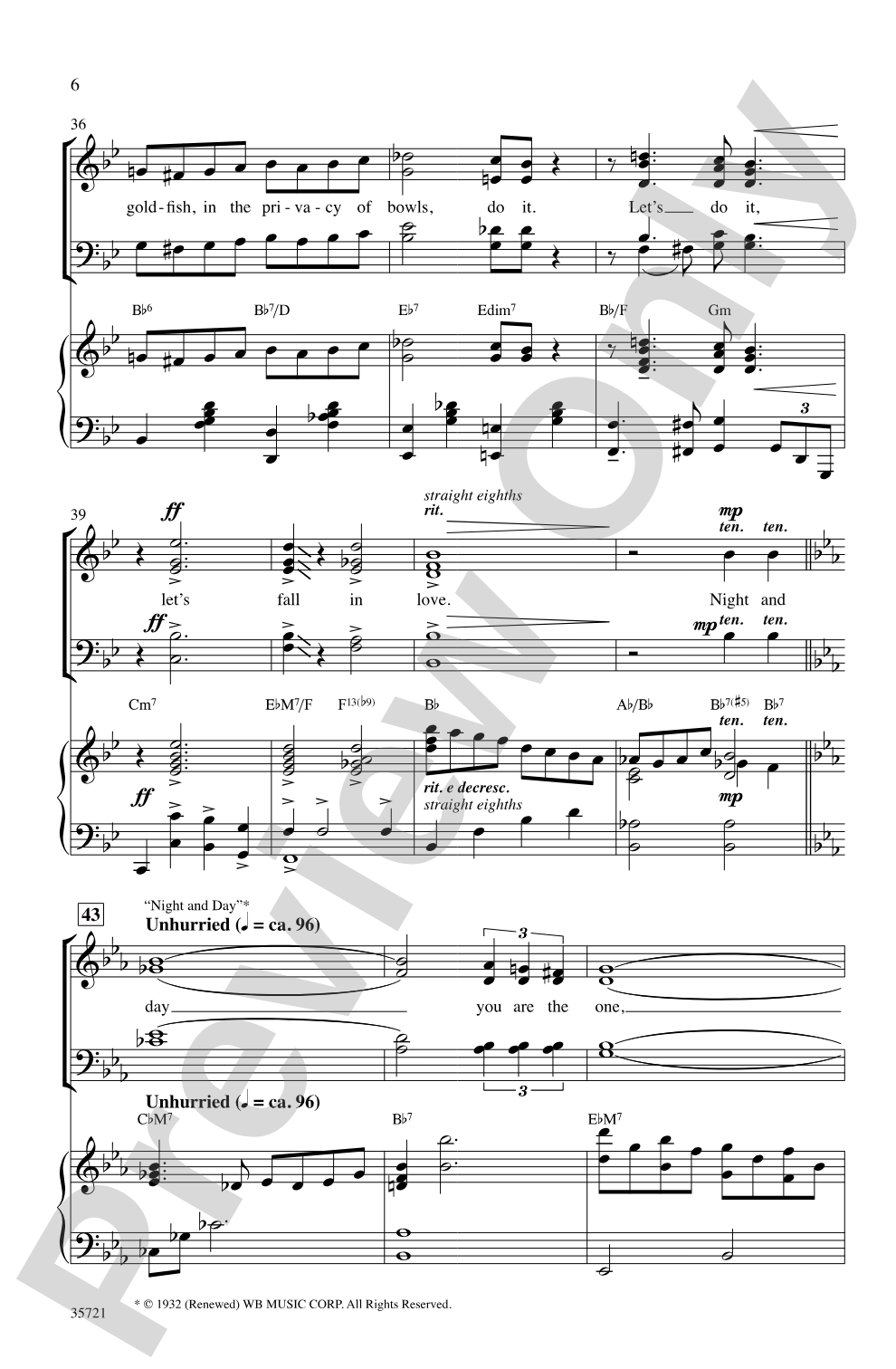 Let's Fall in Love: SATB Choral Octavo