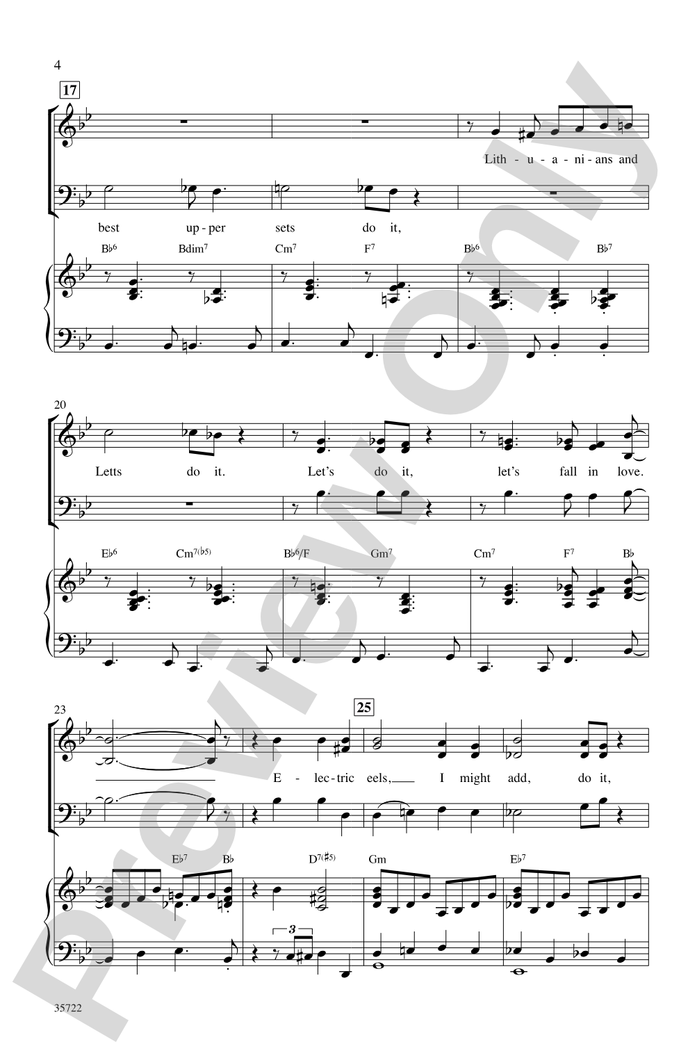 Let's Fall in Love: SAB Choral Octavo