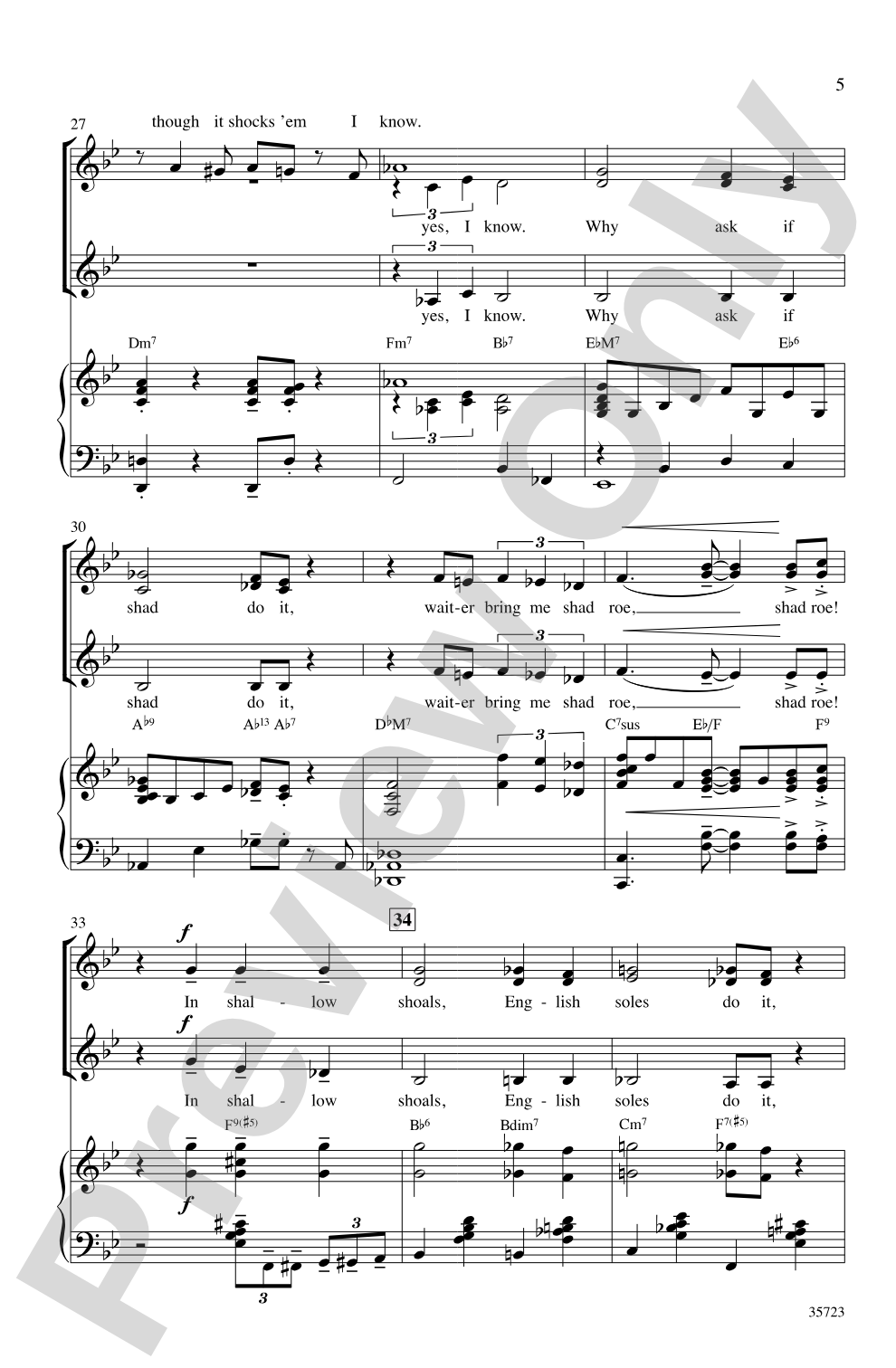 Let's Fall in Love: SSA Choral Octavo