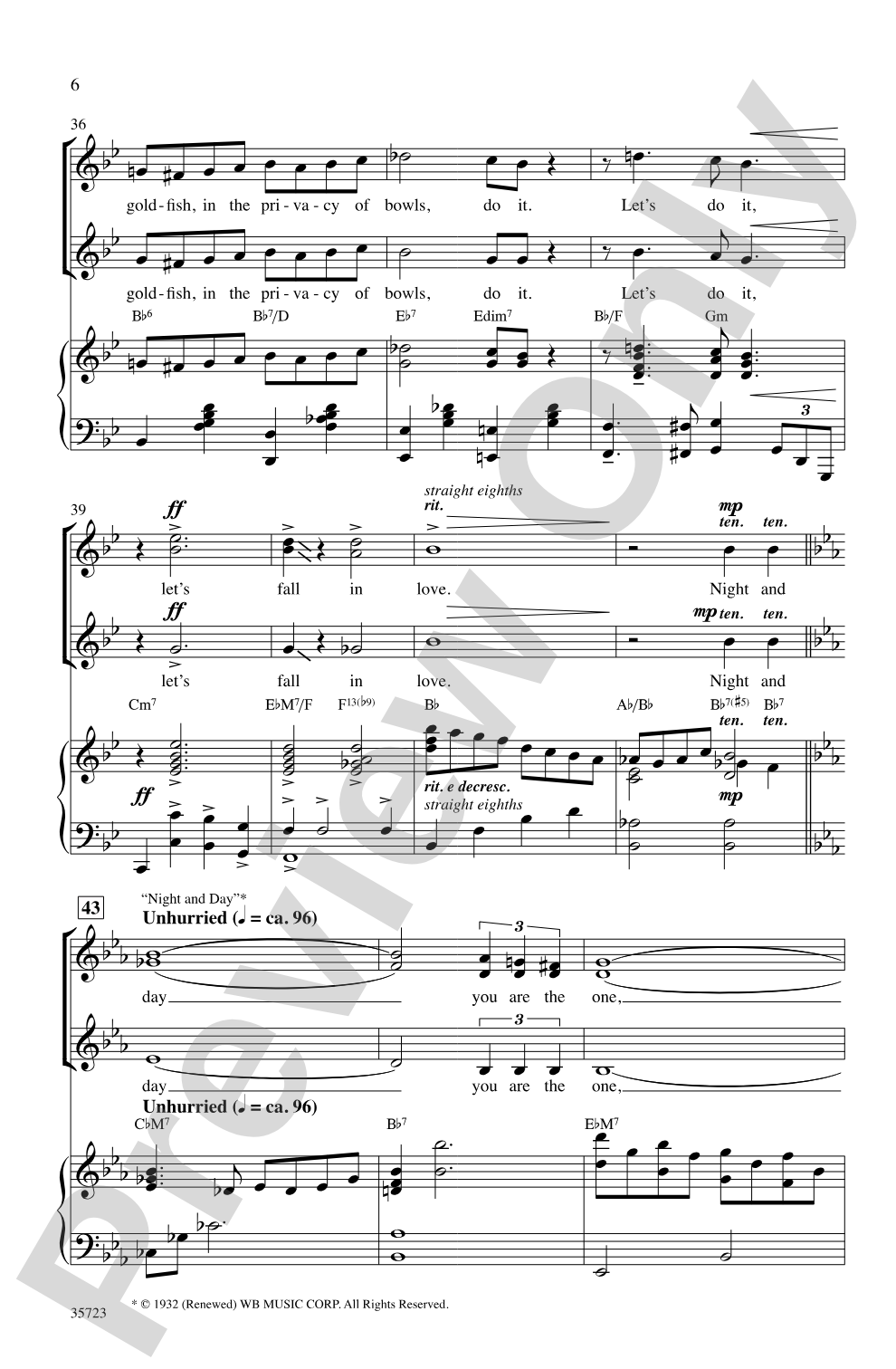 Let's Fall in Love: SSA Choral Octavo