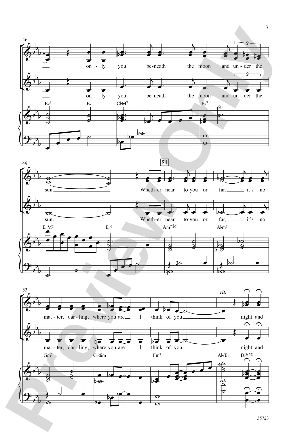 Let's Fall in Love: SSA Choral Octavo