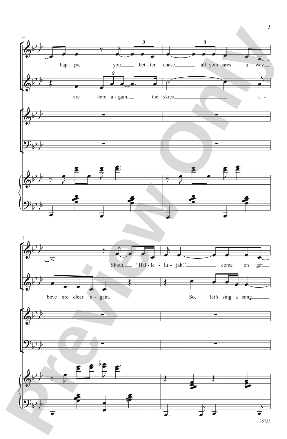 Happy Days Are Here Again / Get Happy: SATB Choral Octavo