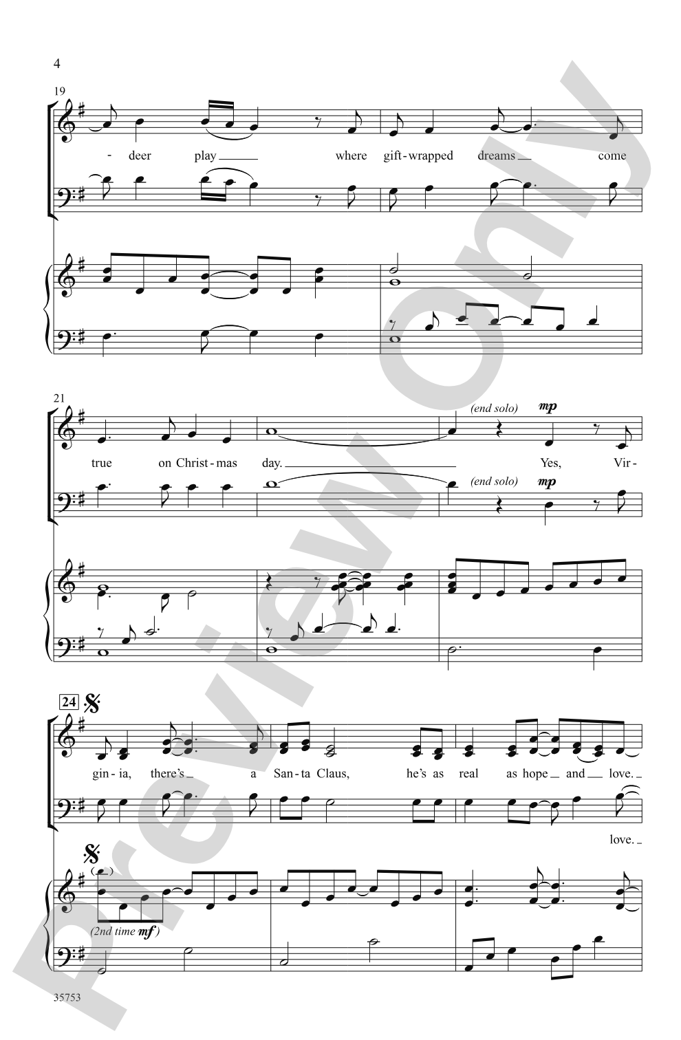 Yes, Virginia: SAB Choral Octavo