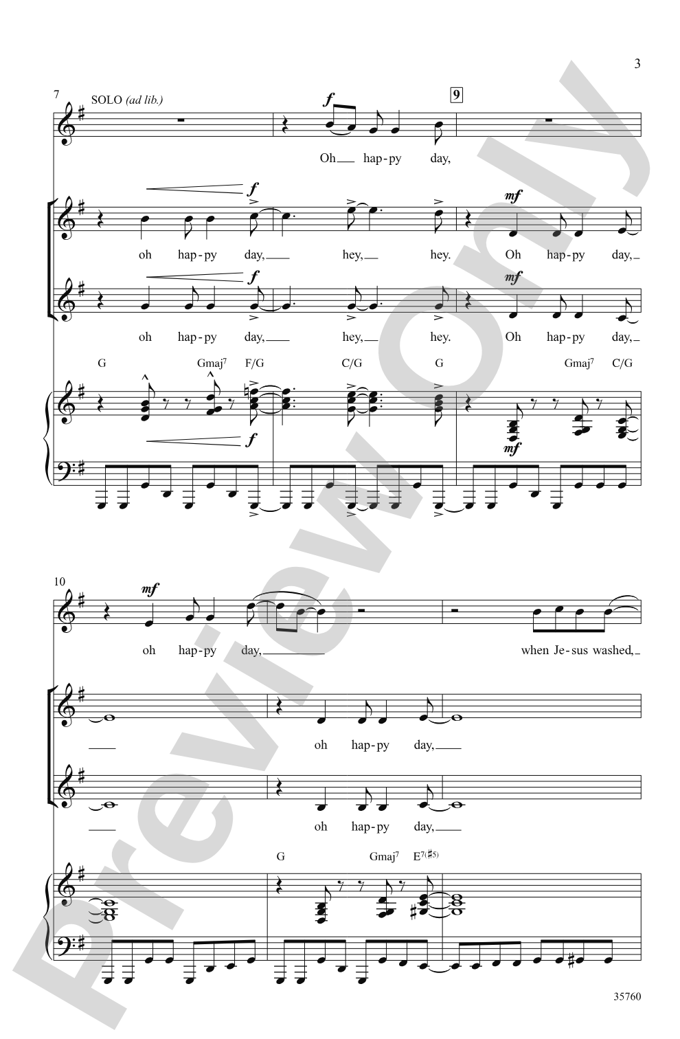 Oh Happy Day: 2-Part Choral Octavo