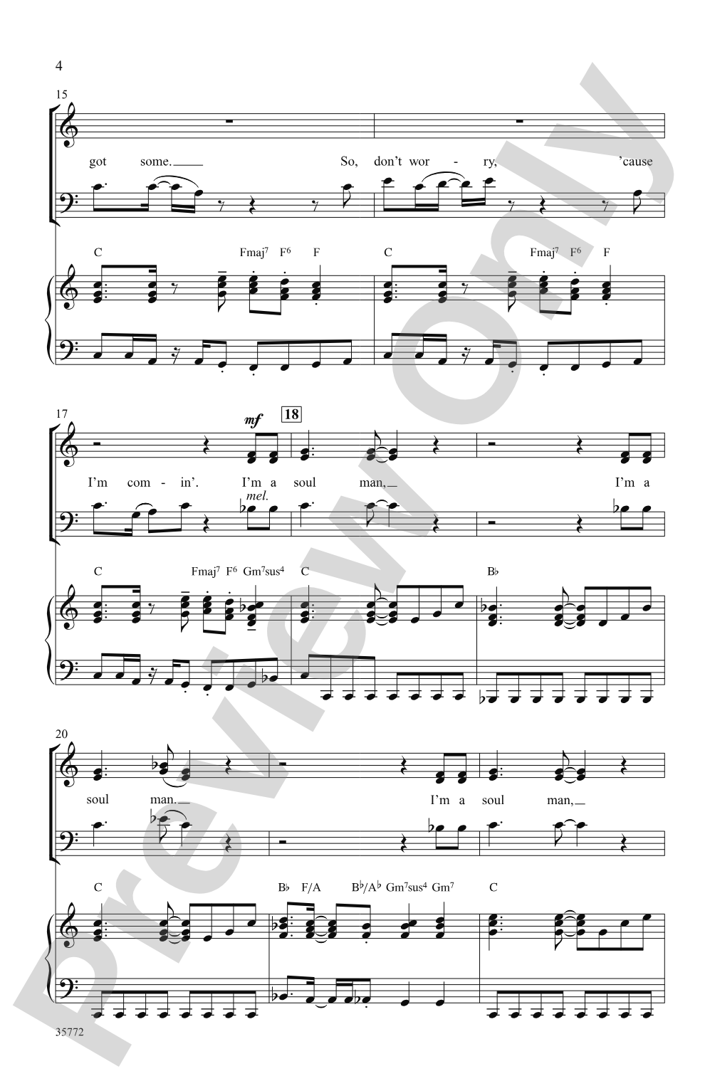 Soul Man: SAB Choral Octavo