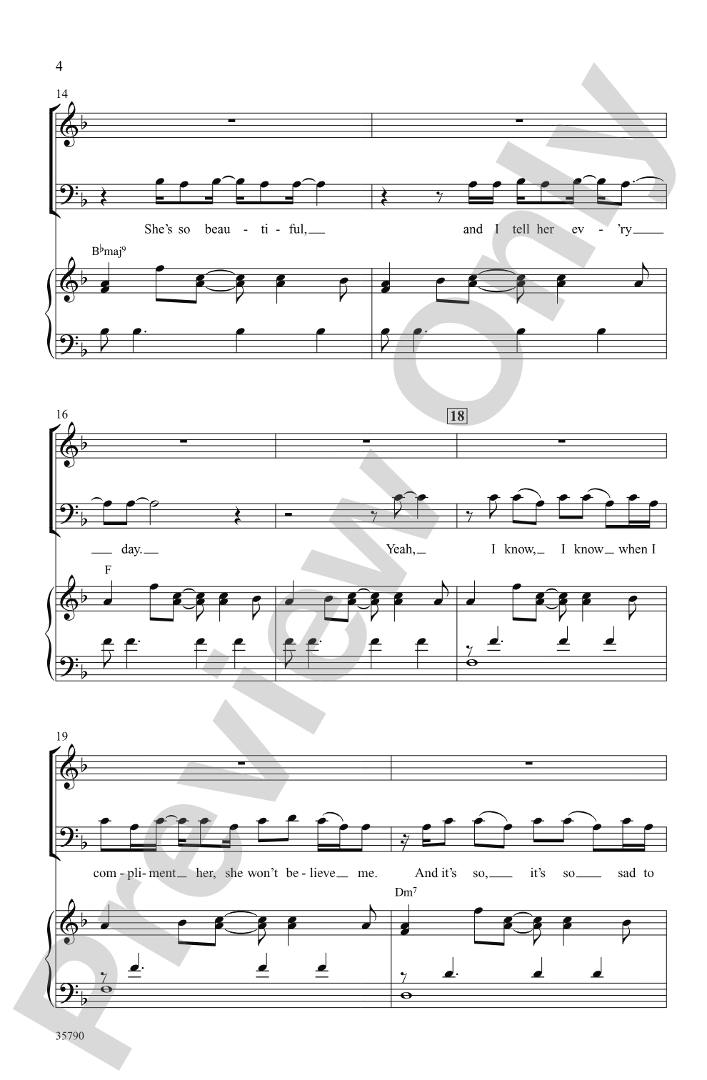 Just the Way You Are (Amazing): SSAB Choral Octavo