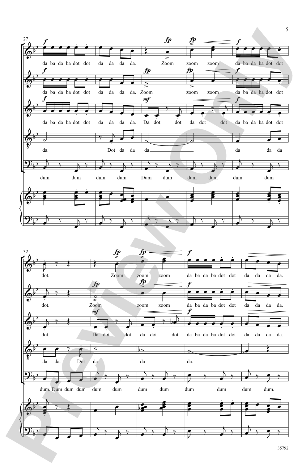 Bugler's Holiday: SSATB Choral Octavo