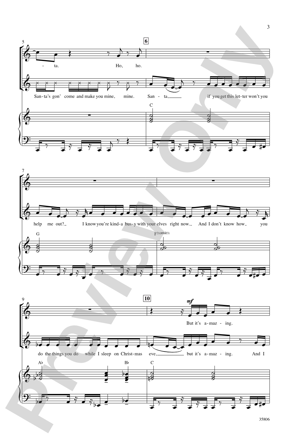 Oh Santa!: SSA Choral Octavo