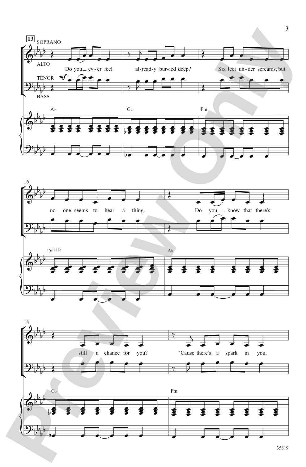 Firework: SATB Choral Octavo