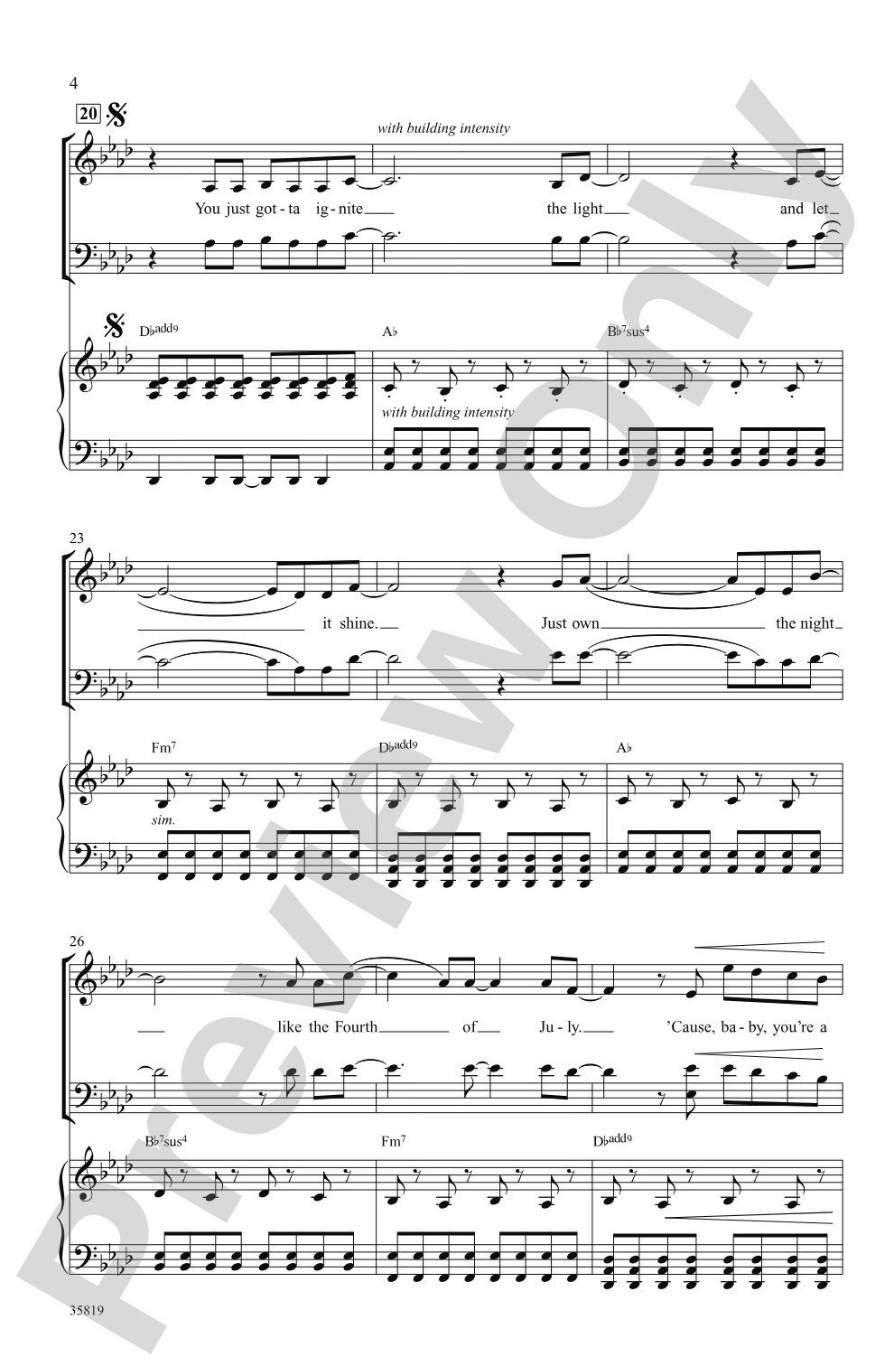 Firework: SATB Choral Octavo