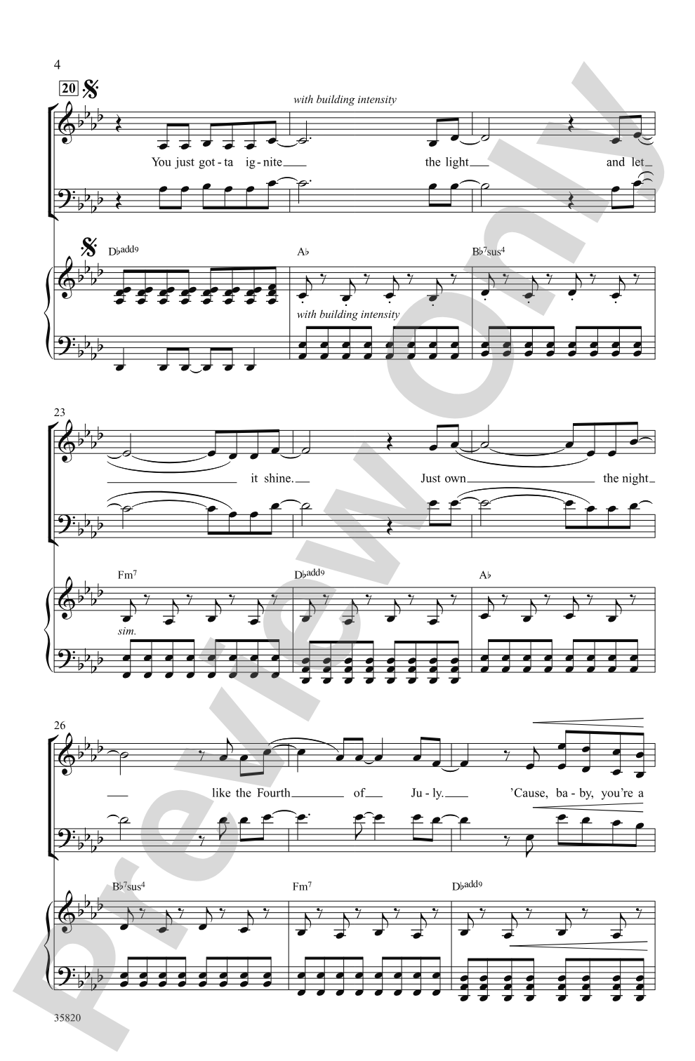 Firework: SAB Choral Octavo