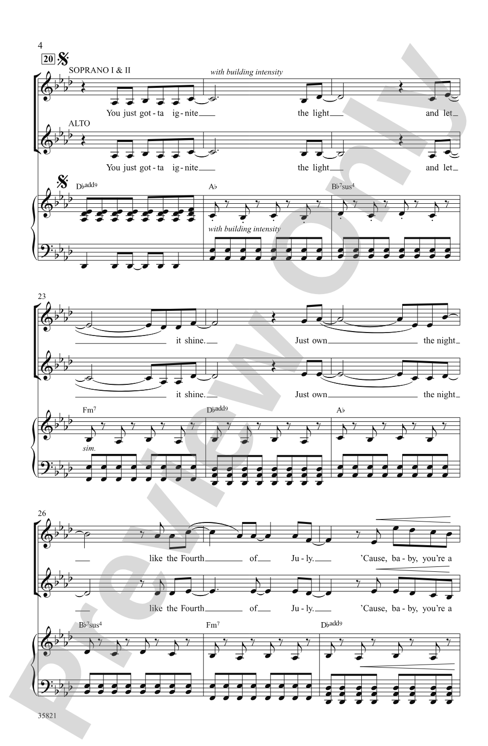 Firework: SSA Choral Octavo