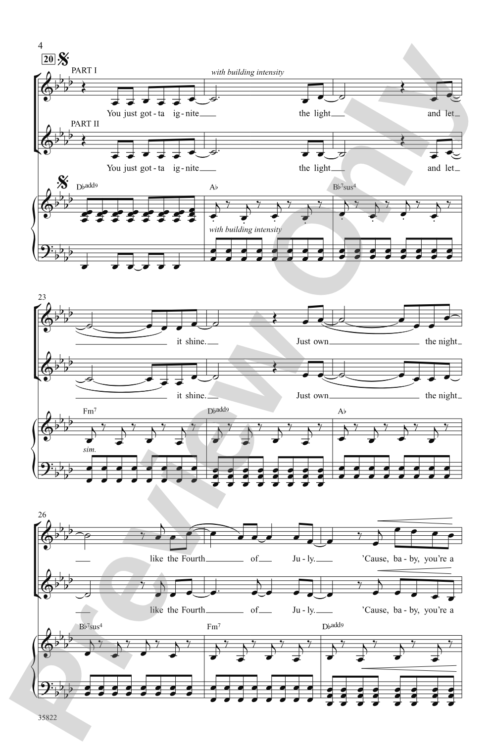 Firework: 2-Part Choral Octavo