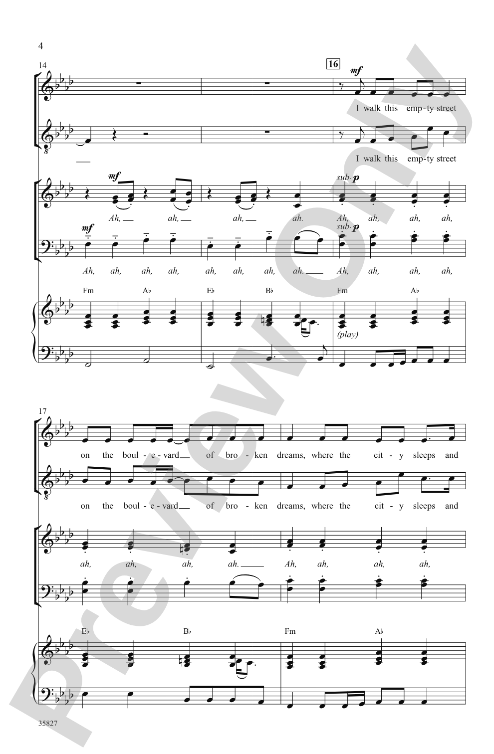 Green Day on Stage: Selections from <i>American Idiot</i>: SATB Choral Octavo