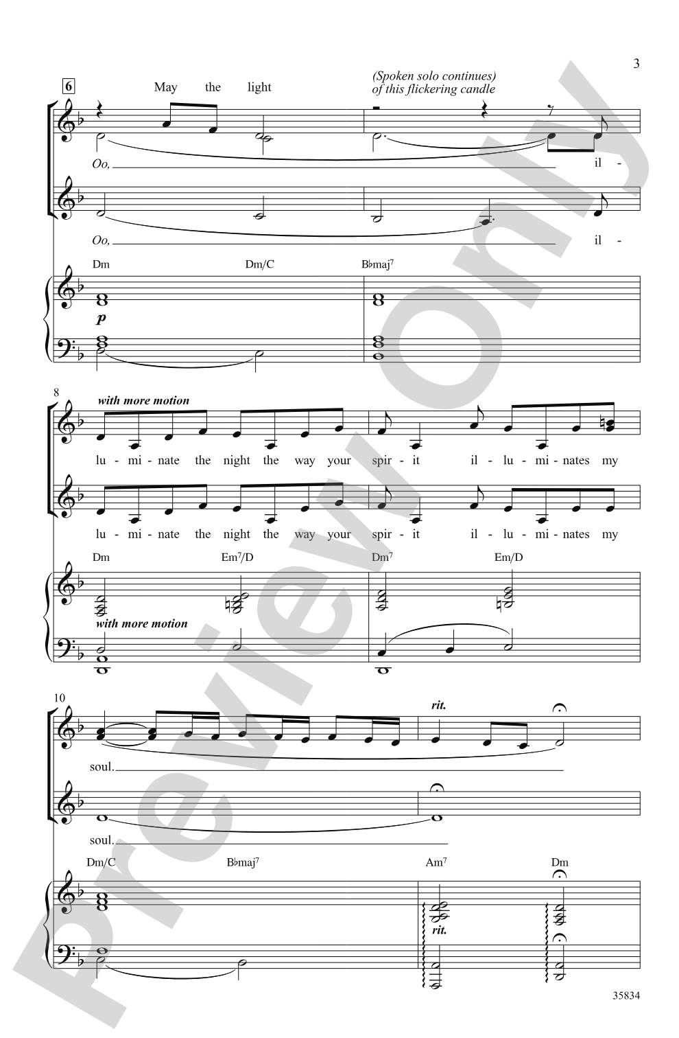 Papa, Can You Hear Me? (from <i>Yentl</i>): SSA Choral Octavo