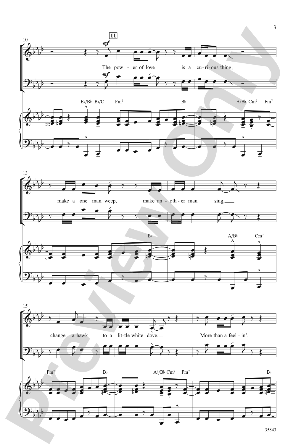 The Power of Love: SAB Choral Octavo