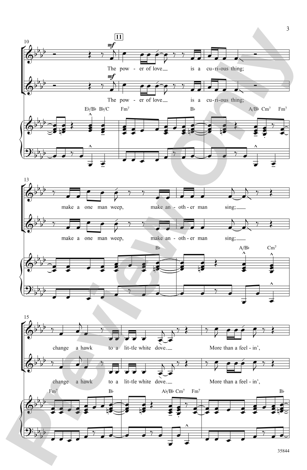 The Power of Love: SSA Choral Octavo