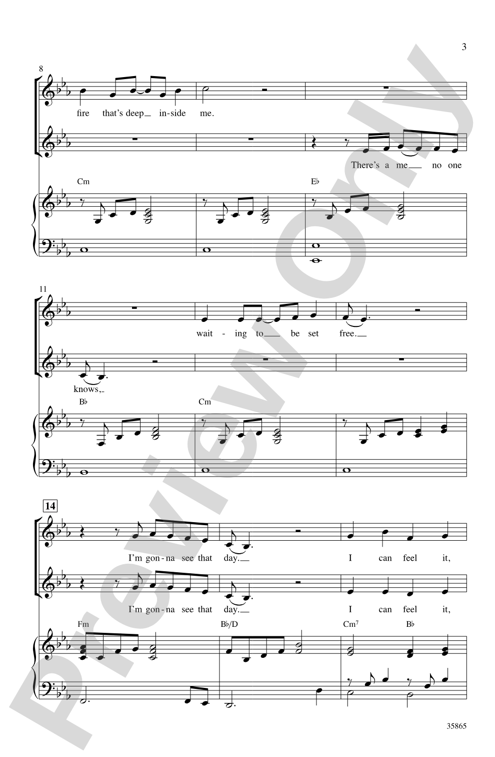 Born to Be Somebody (from <i>Never Say Never</i>): 2-Part / SSA Choral Octavo