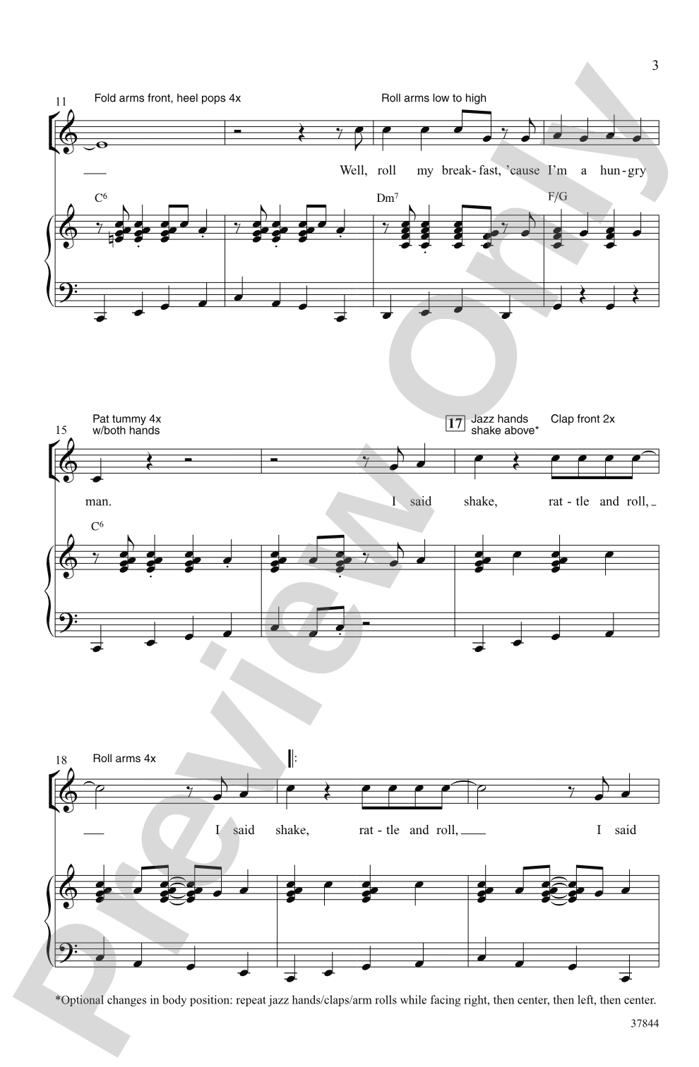 Shake, Rattle and Roll: 2-Part Choral Octavo