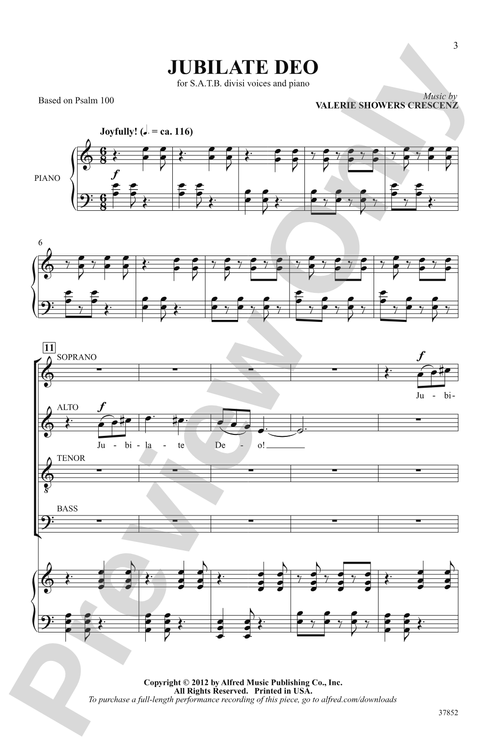 Jubilate Deo: SATB divisi Choral Octavo