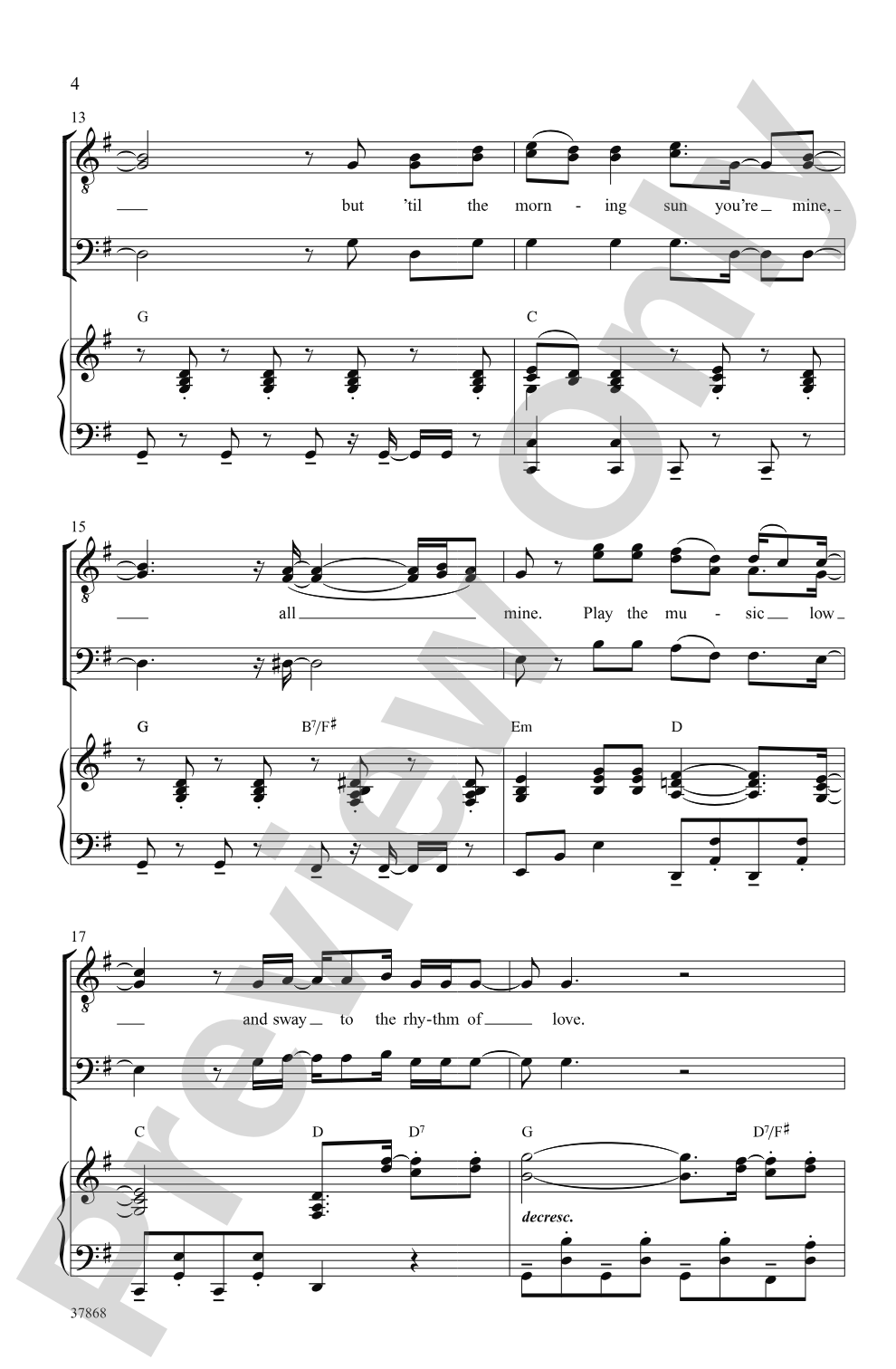 Rhythm of Love: TTB Choral Octavo