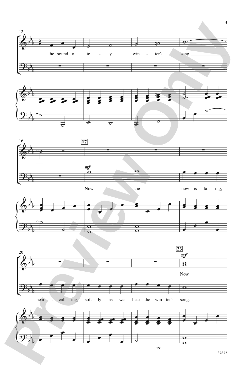 Eine Kleine Winter's Song: 3-Part Mixed Choral Octavo