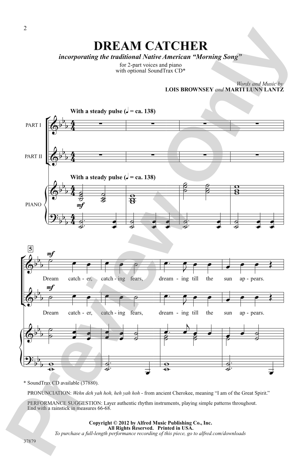 Dream Catcher: 2-Part Choral Octavo