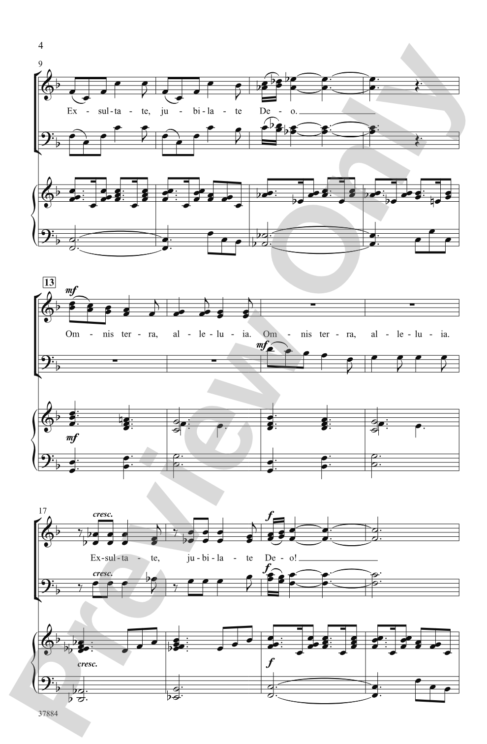 Exsultate, Jubilate: SATB Choral Octavo