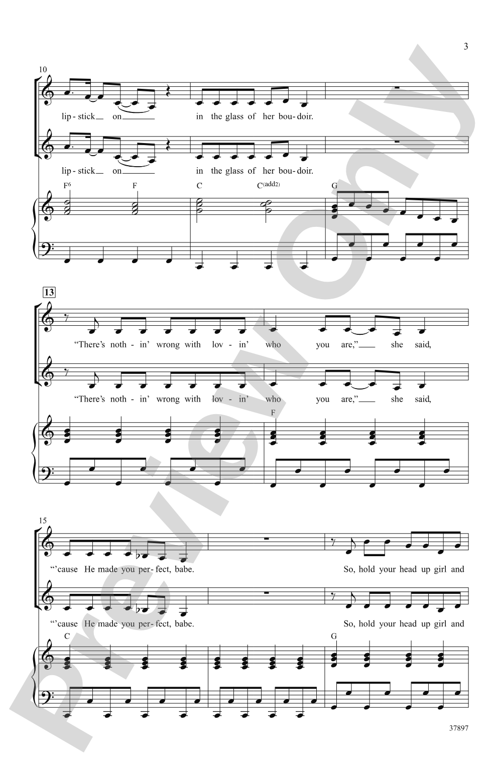 Born This Way: SSA Choral Octavo