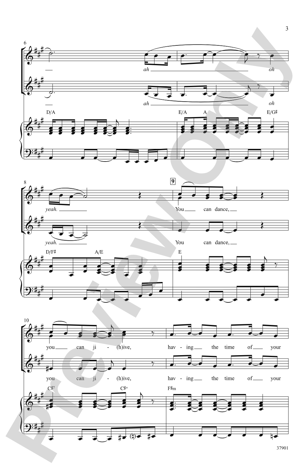 Dancing Queen (from <i>Mamma Mia!</i>): SSA Choral Octavo