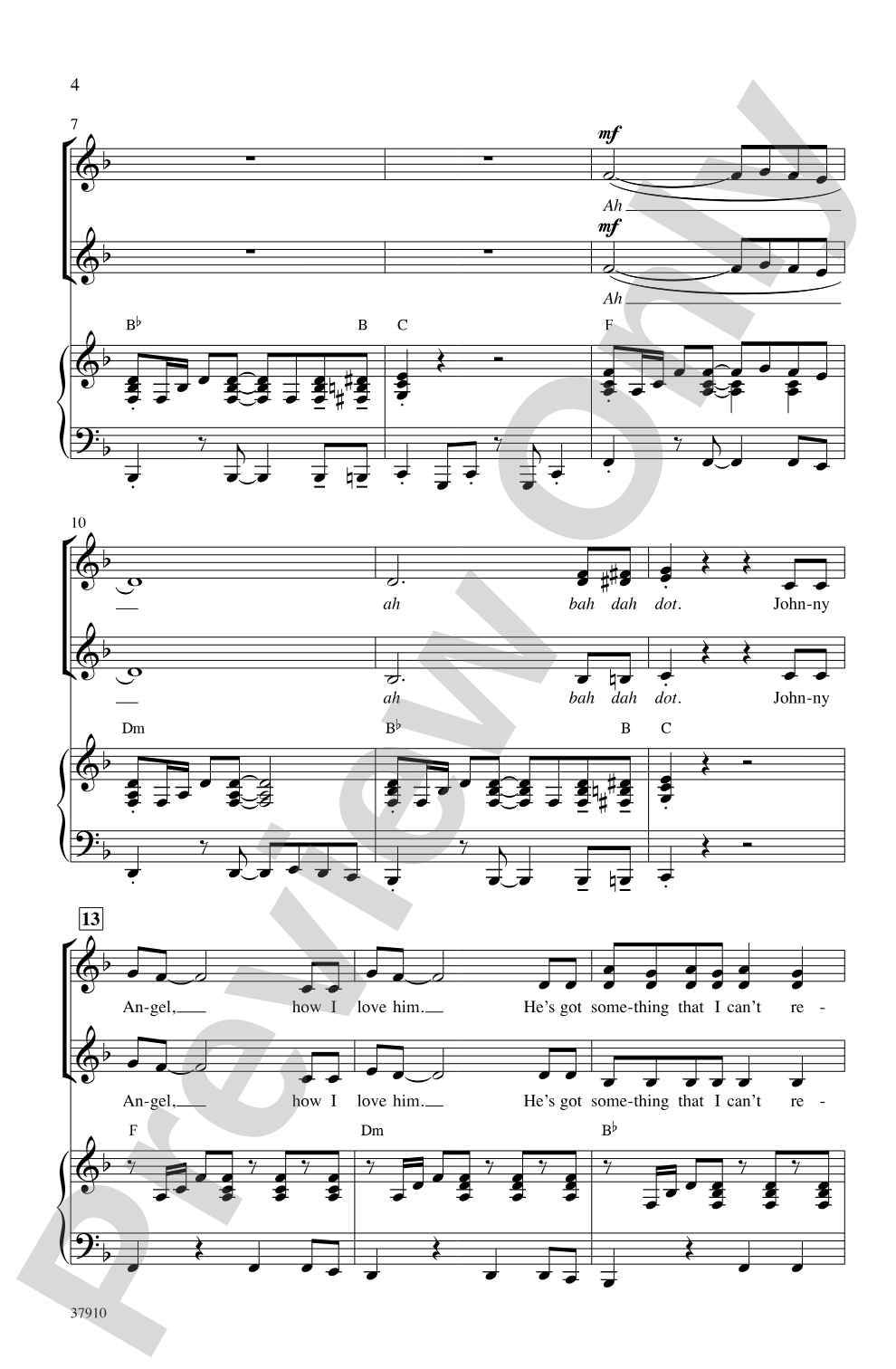 Johnny Angel: SSA Choral Octavo
