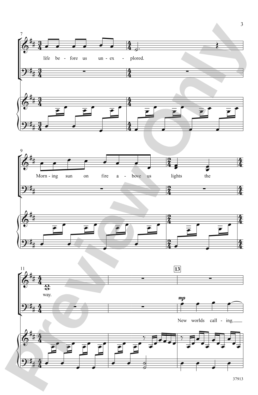 Closer to the Flame: SATB Choral Octavo