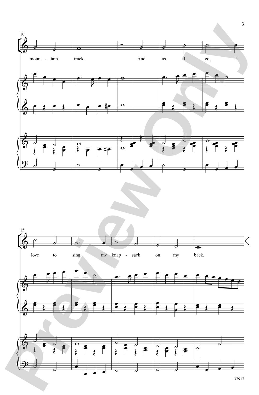 The Happy Wanderer: 2-Part Choral Octavo