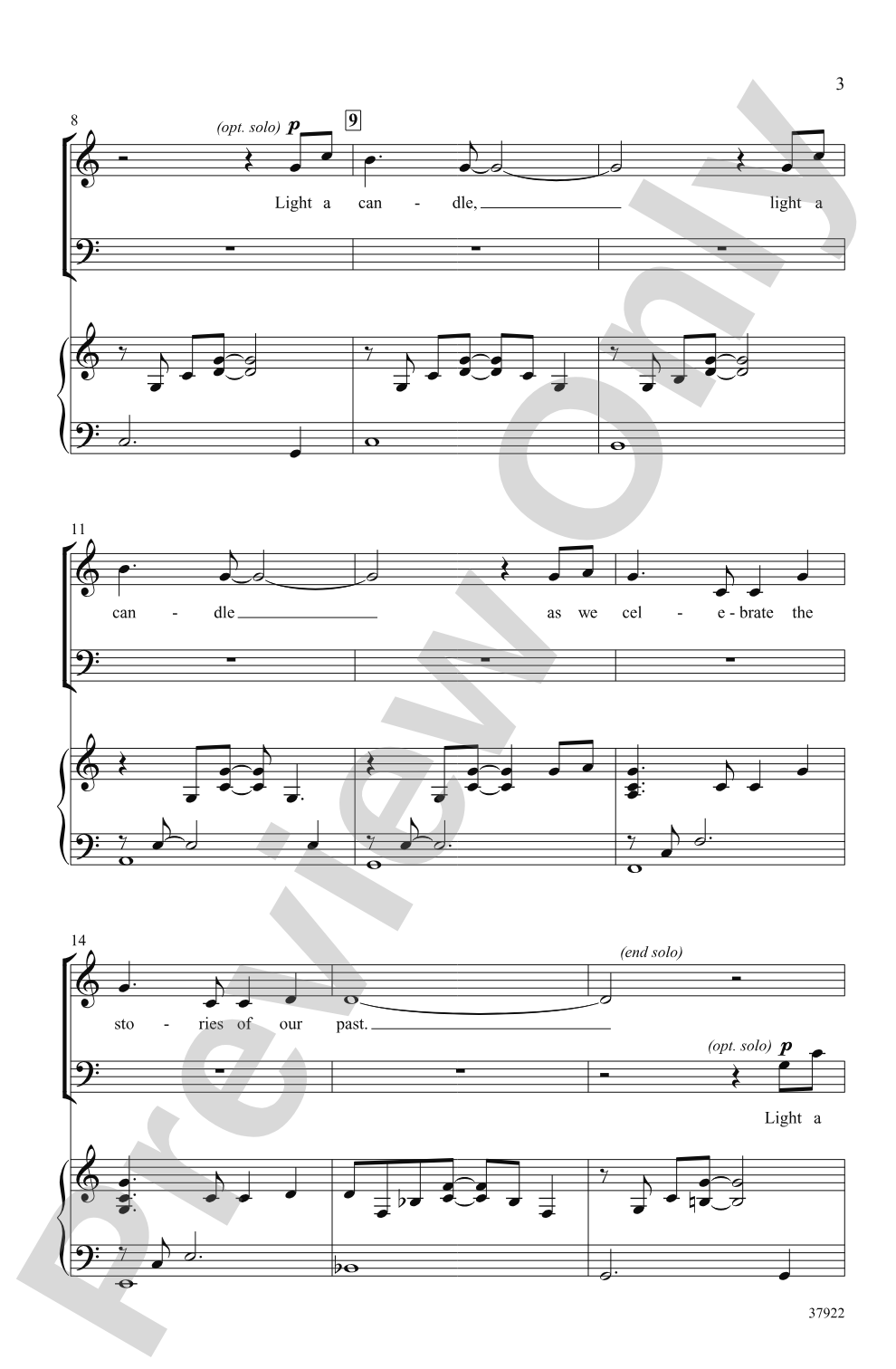 Light a Candle: SATB Choral Octavo