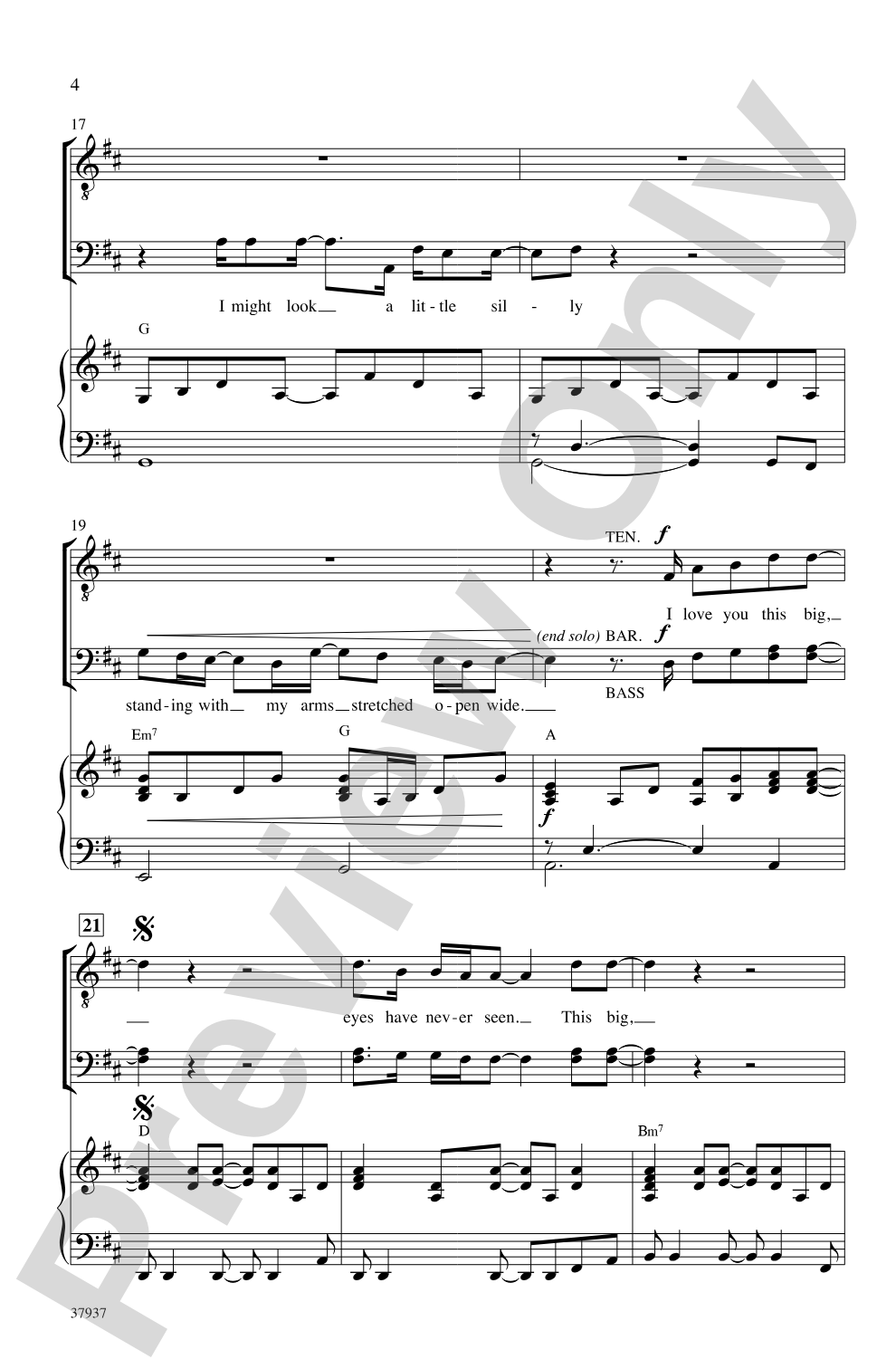 I Love You This Big: TBB Choral Octavo