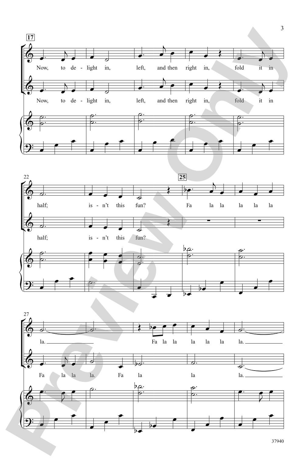 Making a Paper Airplane: 2-Part Choral Octavo