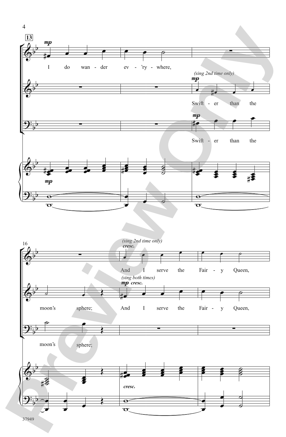 Over Hill, Over Dale: SAB Choral Octavo