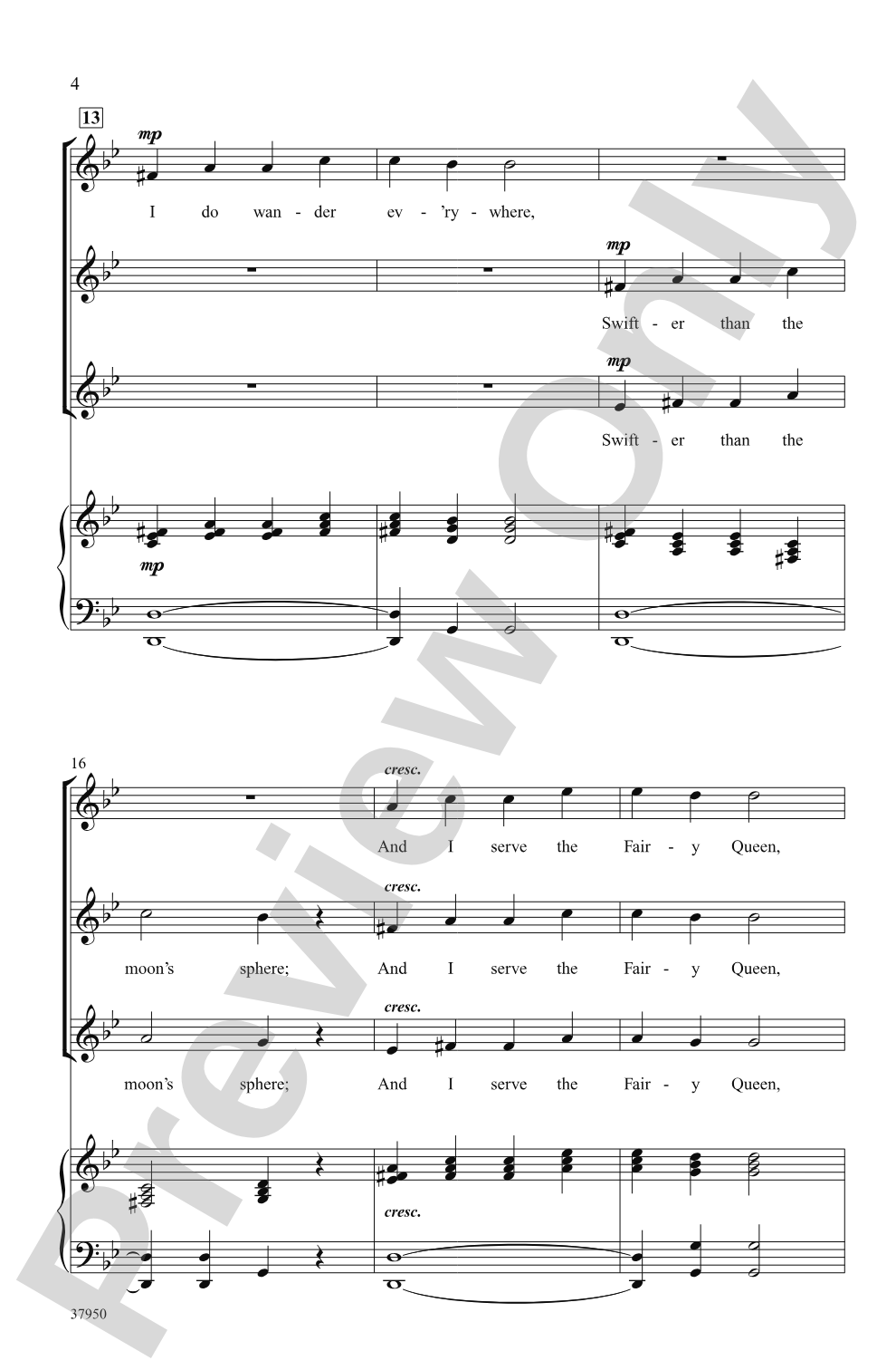 Over Hill, Over Dale: SSA Choral Octavo