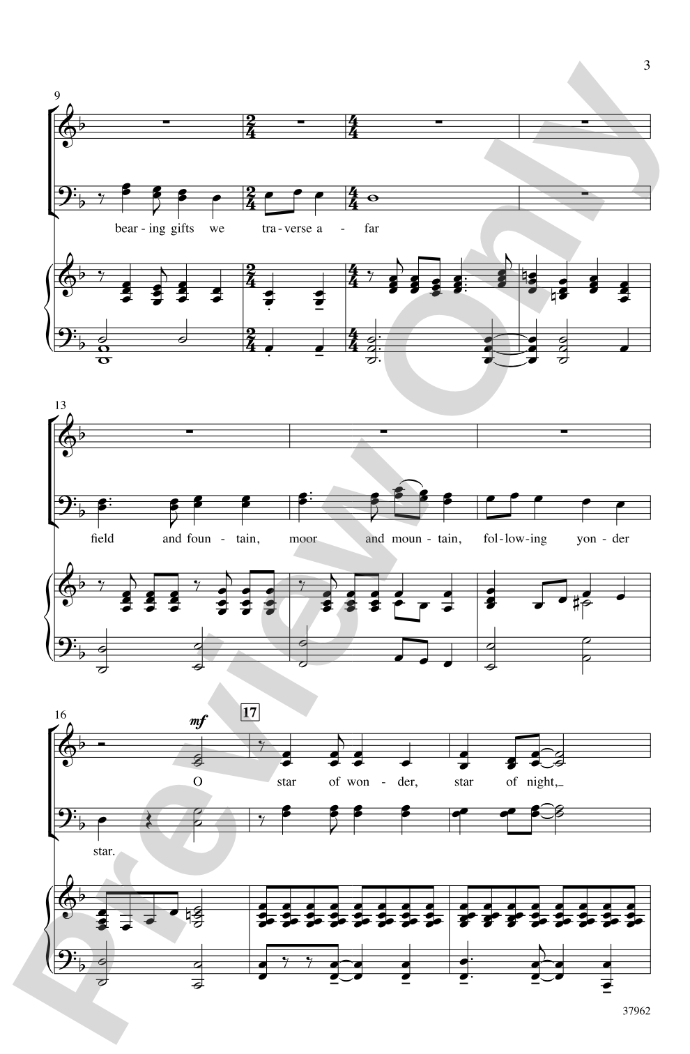 We Three Kings: SATB Choral Octavo