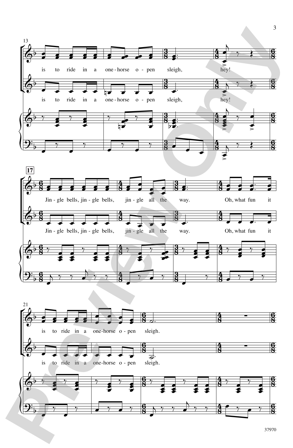 Jingle Bells (Sort Of): SSA Choral Octavo