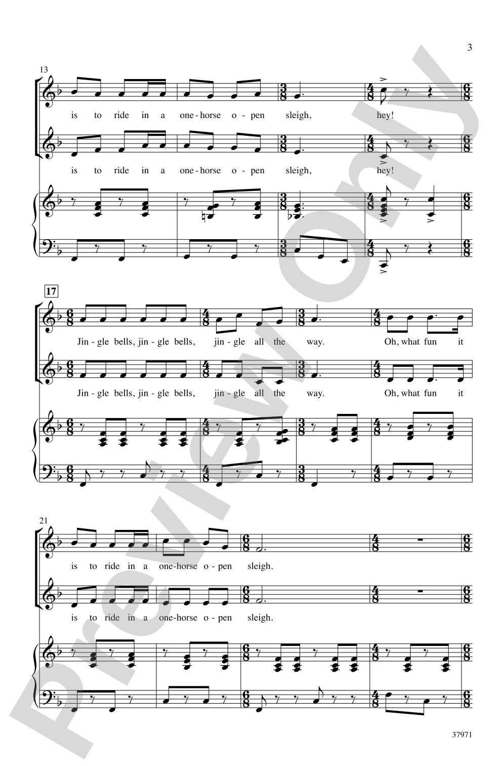 Jingle Bells (Sort Of): 2-Part Choral Octavo