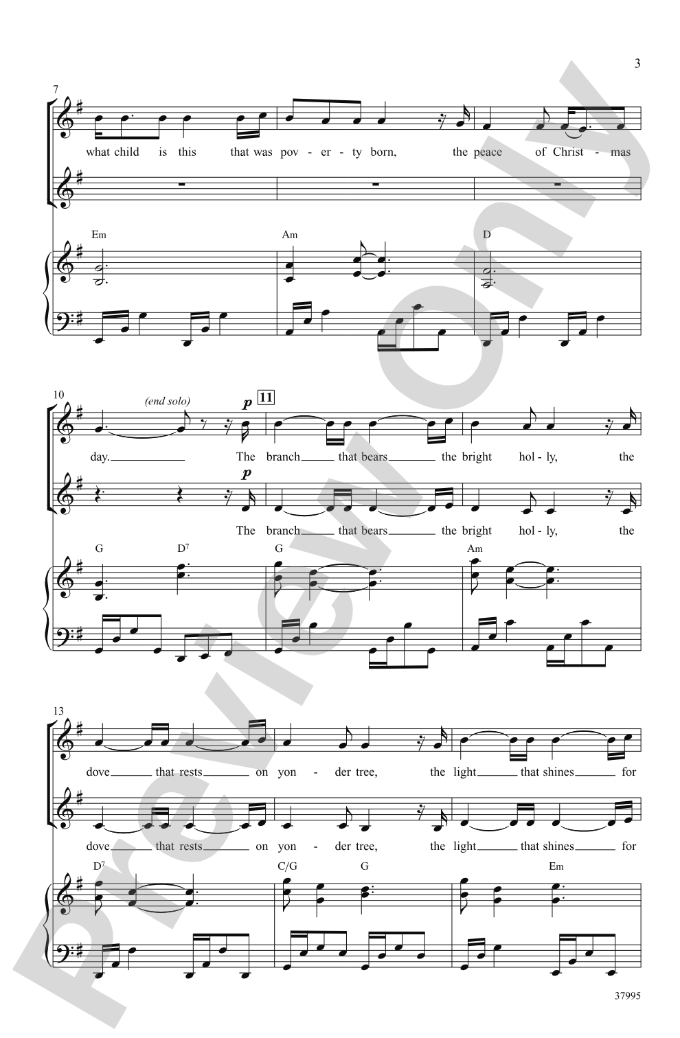 The Peace Carol: 2-Part Choral Octavo