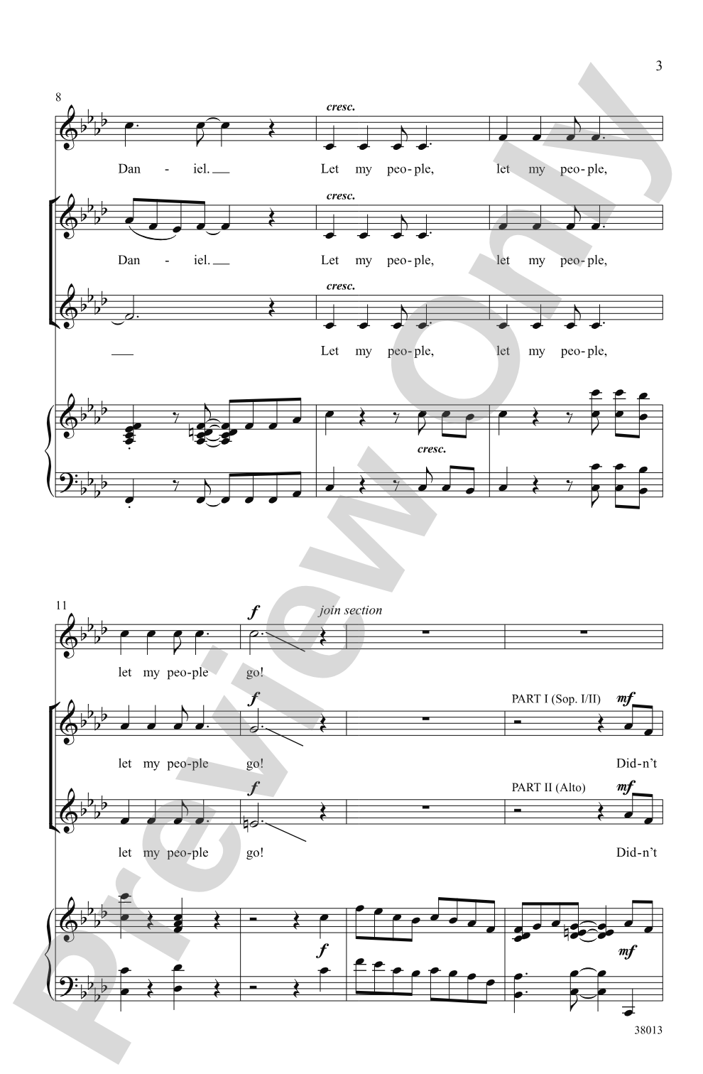 Moses and Daniel: 2-Part / SSA Choral Octavo