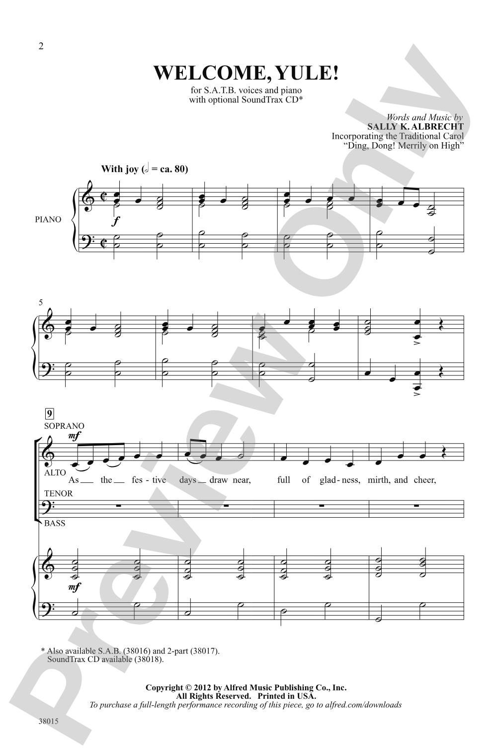 Welcome, Yule!: SATB Choral Octavo