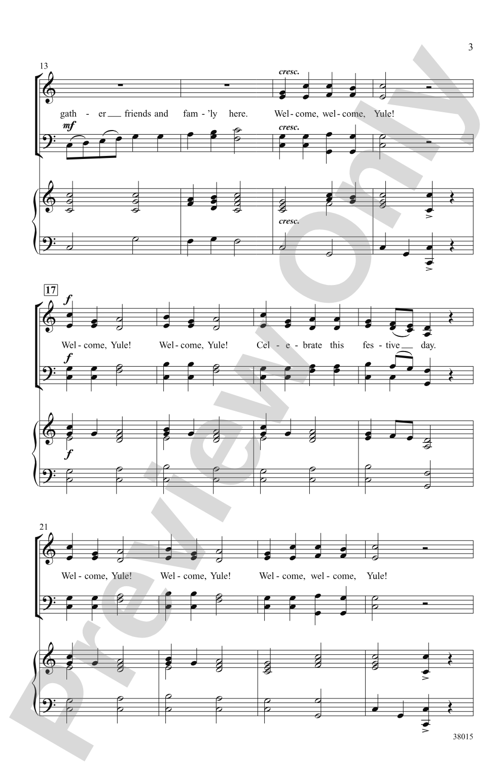 Welcome, Yule!: SATB Choral Octavo