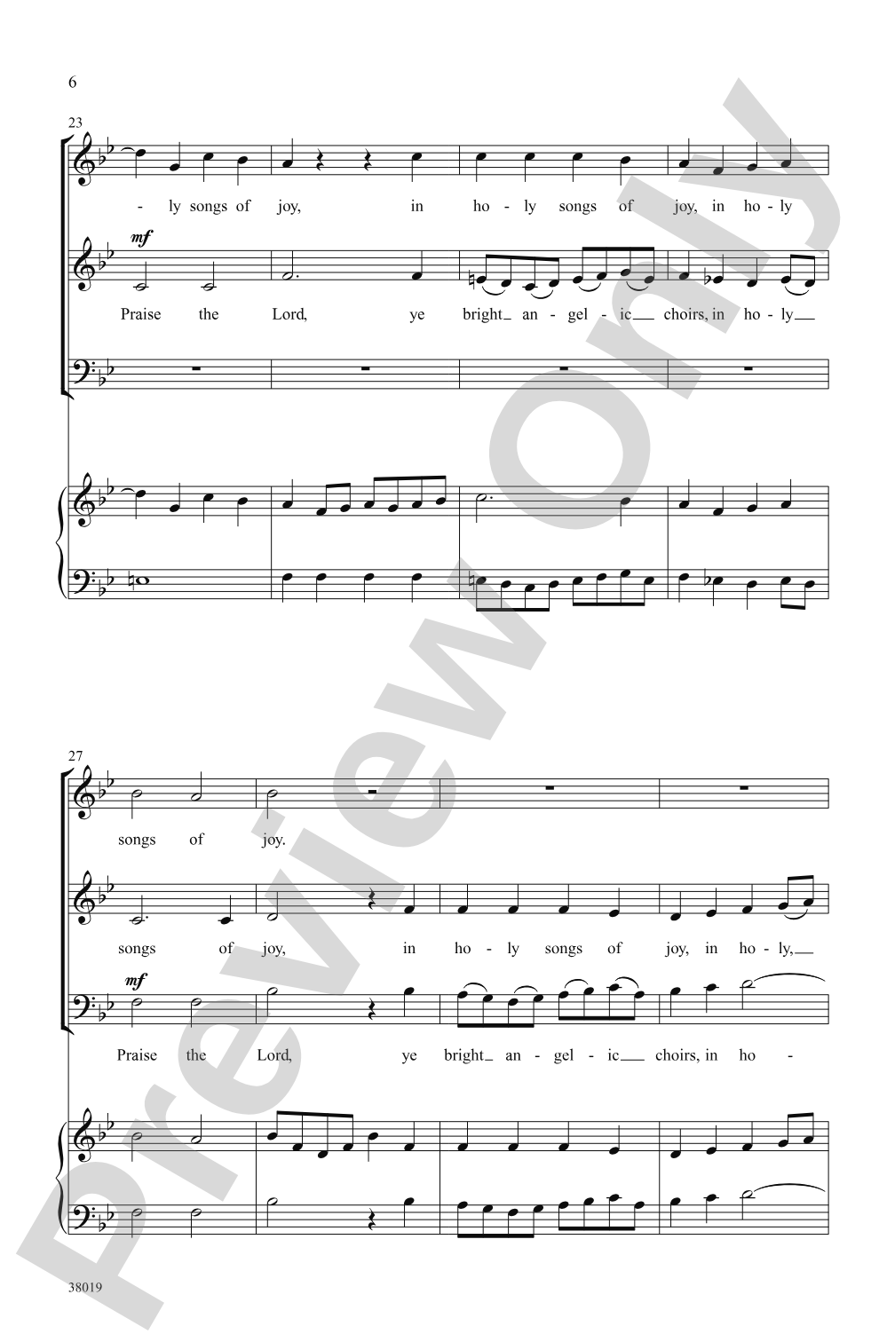 Hallelujah (from <i>Mount of Olives</i>): SAB Choral Octavo