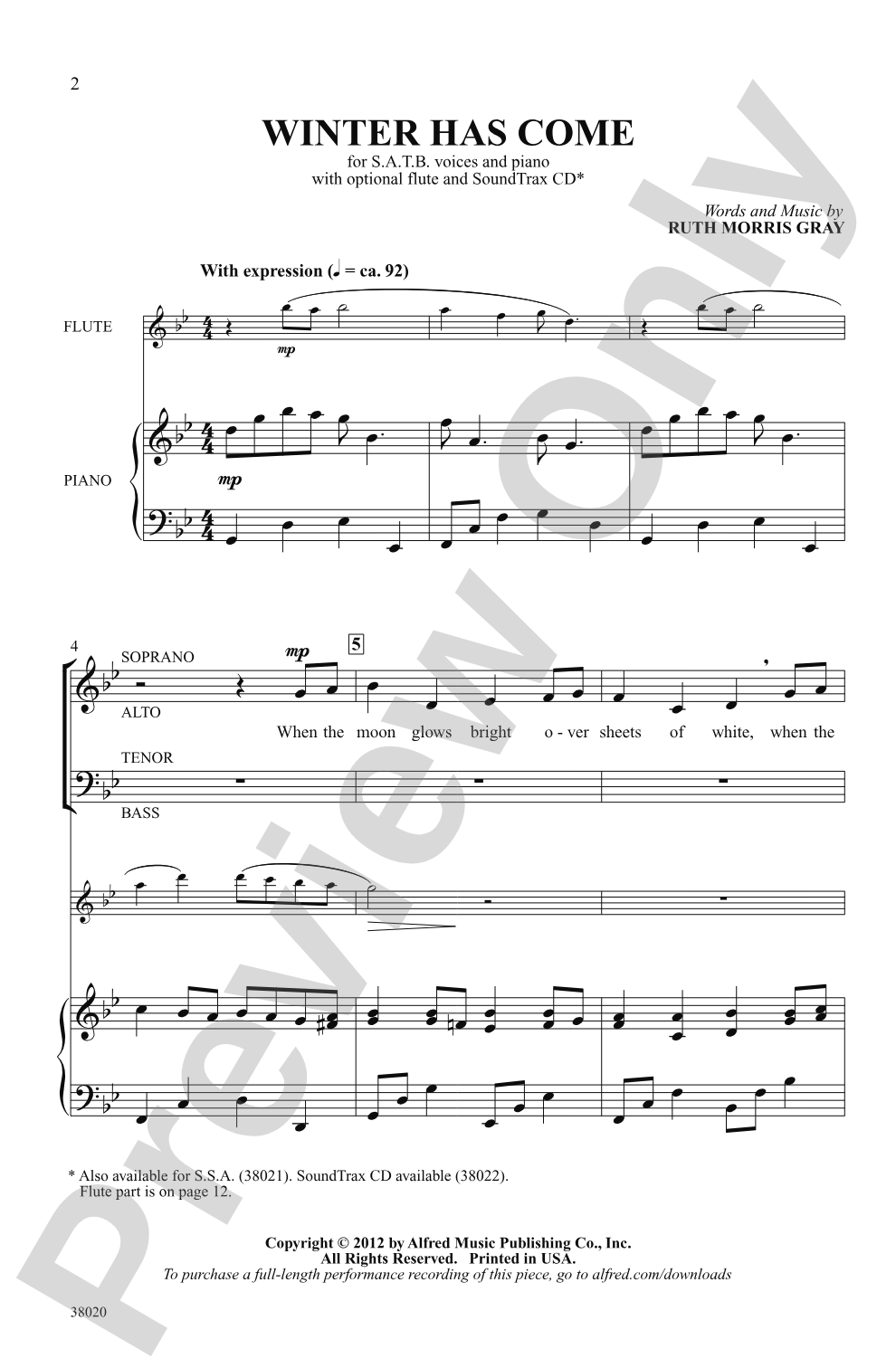 Winter Has Come: SATB Choral Octavo