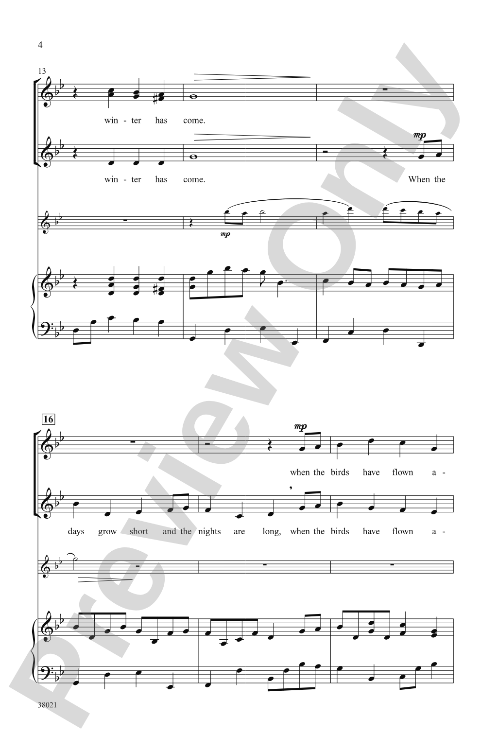 Winter Has Come: SSA Choral Octavo