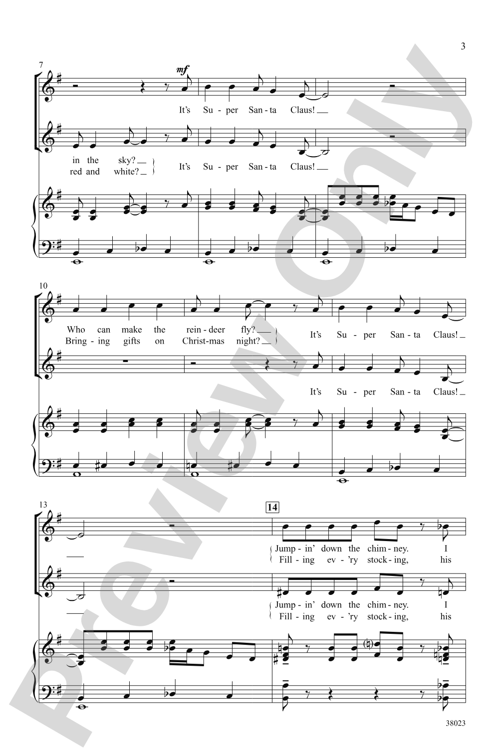 Super Santa!: 2-Part Choral Octavo