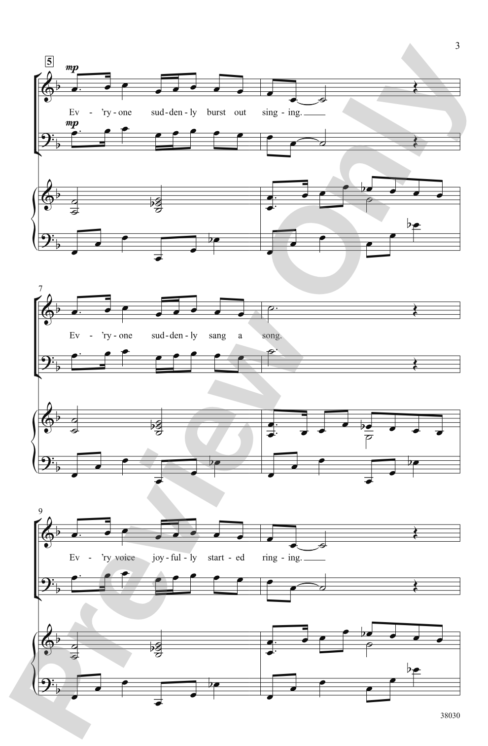 Everyone Sang: SAB Choral Octavo